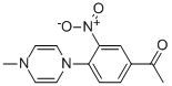 1-[4-(4-METHYL-4H-PYRAZIN-1-YL)-3-NITRO-PHENYL]-ETHANONE Struktur