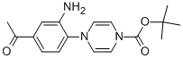 1-BOC-4-(4-ACETYL-2-AMINO-PHENYL)-4H-PYRAZINE Struktur