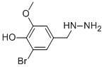 3-BROMO-4-HYDROXY-5-METHOXY-BENZYL-HYDRAZINE Struktur