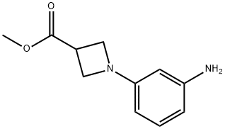 1-(3-AMINO-PHENYL)-AZETIDINE-3-CARBOXYLIC ACID METHYL ESTER Struktur