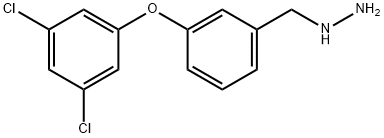 3-(3,5-DICHLORO-PHENOXY)-BENZYL-HYDRAZINE Struktur