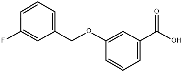 3-[(3-fluorobenzyl)oxy]benzoic acid Struktur