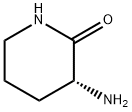 (R)-3-AMINOPIPERIDINE-2-ONE
 Struktur