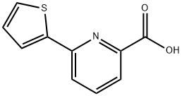 6-thien-2-ylpyridine-2-carboxylic acid Struktur