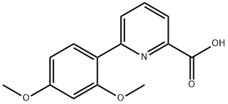 6-(2,4-Dimethoxyphenyl)-picolinic acid Struktur