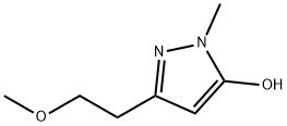 1H-Pyrazol-5-ol,  3-(2-methoxyethyl)-1-methyl- Struktur