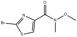 2-BROMO-N-METHOXY-N-METHYLTHIAZOLE-4-CARBOXAMIDE Struktur