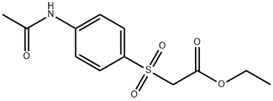 Ethyl 2-(4-acetamidophenyl)sulfonylacetate Struktur