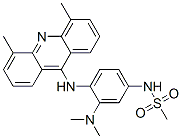 Methanesulfonamide, N-(4-((4,5-dimethyl-9-acridinyl)amino)-3-(dimethyl amino)phenyl)- Struktur