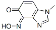 1H-Benzimidazole-4,5-dione,1-methyl-,4-oxime(9CI) Struktur