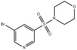 4-(5-BROMOPYRIDIN-3-YLSULPHONYL)MORPHOLINE 95 Struktur