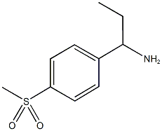 1-[4-(methylsulfonyl)phenyl]-1-propanamine(SALTDATA: FREE) Struktur