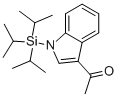 3-ACETYL-N-TRIISOPROPYLSILYL INDOLE Struktur