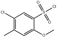 5-CHLORO-2-METHOXY-4-METHYLBENZENESULFONYL CHLORIDE Struktur