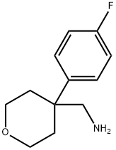 1-[4-(4-FLUOROPHENYL)TETRAHYDRO-2H-PYRAN-4-YL]METHANAMINE Struktur