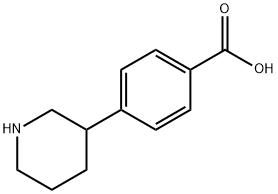 3-(4-CARBOXYPHENYL)PIPERIDINE
 Struktur