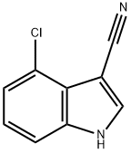 4-CHLORO-1H-INDOLE-3-CARBONITRILE Struktur