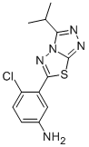 4-CHLORO-3-(3-ISOPROPYL[1,2,4]TRIAZOLO[3,4-B][1,3,4]THIADIAZOL-6-YL)ANILINE Structure