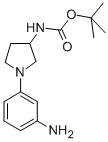 [1-(3-AMINO-PHENYL)-PYRROLIDIN-3-YL]-CARBAMIC ACID TERT-BUTYL ESTER Struktur