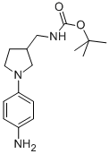 [1-(4-AMINO-PHENYL)-PYRROLIDIN-3-YLMETHYL]-CARBAMIC ACID TERT-BUTYL ESTER Struktur