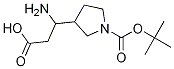 3-AMino-3-(1-Boc-3-pyrrolidyl)propanoic Acid Struktur