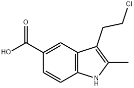 3-(2-CHLORO-ETHYL)-2-METHYL-1H-INDOLE-5-CARBOXYLIC ACID Struktur