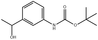 1-(3-BOC-AMINO-PHENYL)-ETHANOL Struktur