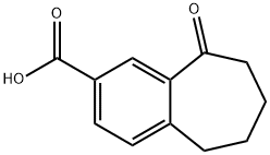 9-oxo-6,7,8,9-tetrahydro-5H-benzo[7]annulene-2-carboxylic acid Struktur