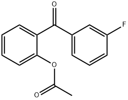 2-ACETOXY-3'-FLUOROBENZOPHENONE Struktur