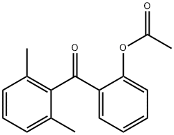 2-ACETOXY-2',6'-METHYLBENZOPHENONE Struktur