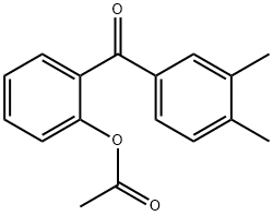 2-ACETOXY-3',4'-METHYLBENZOPHENONE Struktur