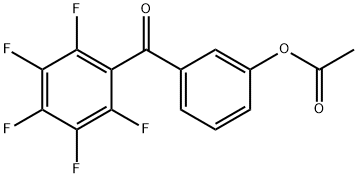 3-ACETOXY-2',3',4',5',6'-PENTAFLUOROBENZOPHENONE Struktur