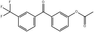 3-ACETOXY-3'-TRIFLUOROBENZOPHENONE Struktur