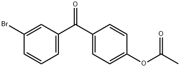 4-ACETOXY-3'-BROMOBENZOPHENONE Struktur