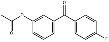 3-ACETOXY-4'-FLUOROBENZOPHENONE Struktur