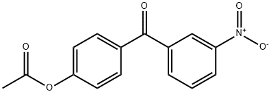 4-ACETOXY-3'-NITROBENZOPHENONE Struktur