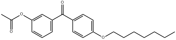 3-ACETOXY-4'-HEPTYLOXYBENZOPHENONE Structure