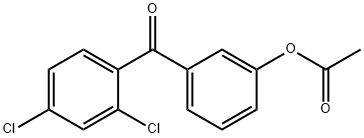 3-ACETOXY-2',4'-DICHLOROBENZOPHENONE Struktur