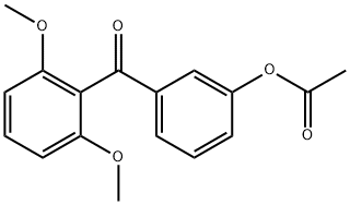 3-ACETOXY-2',6'-DIMETHOXYBENZOPHENONE Struktur