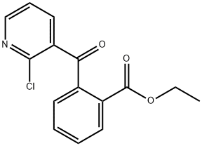 2-CHLORO-3-(2-ETHOXYCARBONYLBENZOYL)PYRIDINE Struktur