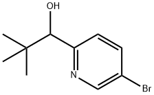 1-(5-bromo-pyridin-2-yl)-2,2-dimethyl-propan-1-ol Struktur