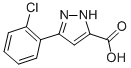 3-(2-CHLOROPHENYL)-1H-PYRAZOLE-5-CARBOXYLIC ACID Struktur