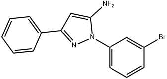 2-(3-BROMO-PHENYL)-5-PHENYL-2H-PYRAZOL-3-YLAMINE Struktur