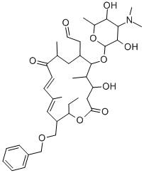 23-O-benzyl-5-mycaminosyl-tylonolide Struktur