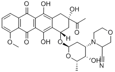 cyanomorpholinodaunomycin Struktur