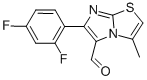 6-(2,4-DIFLUOROPHENYL)-3-METHYLIMIDAZO[2,1-B]THIAZOLE-5-CARBOXALDEHYDE Struktur