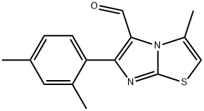 6-(2,4-DIMETHYLPHENYL)-3-METHYLIMIDAZO[2,1-B]THIAZOLE-5-CARBOXALDEHYDE Struktur