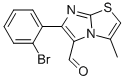 6-(2-BROMOPHENYL)-3-METHYLIMIDAZO[2,1-B]THIAZOLE-5-CARBOXALDEHYDE Struktur