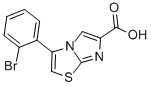 3-(2-BROMOPHENYL)IMIDAZO[2,1-B]THIAZOLE-6-CARBOXYLIC ACID Struktur