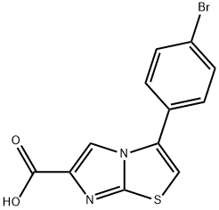 3-(4-BROMOPHENYL)IMIDAZO[2,1-B]THIAZOLE-6-CARBOXYLIC ACID Struktur